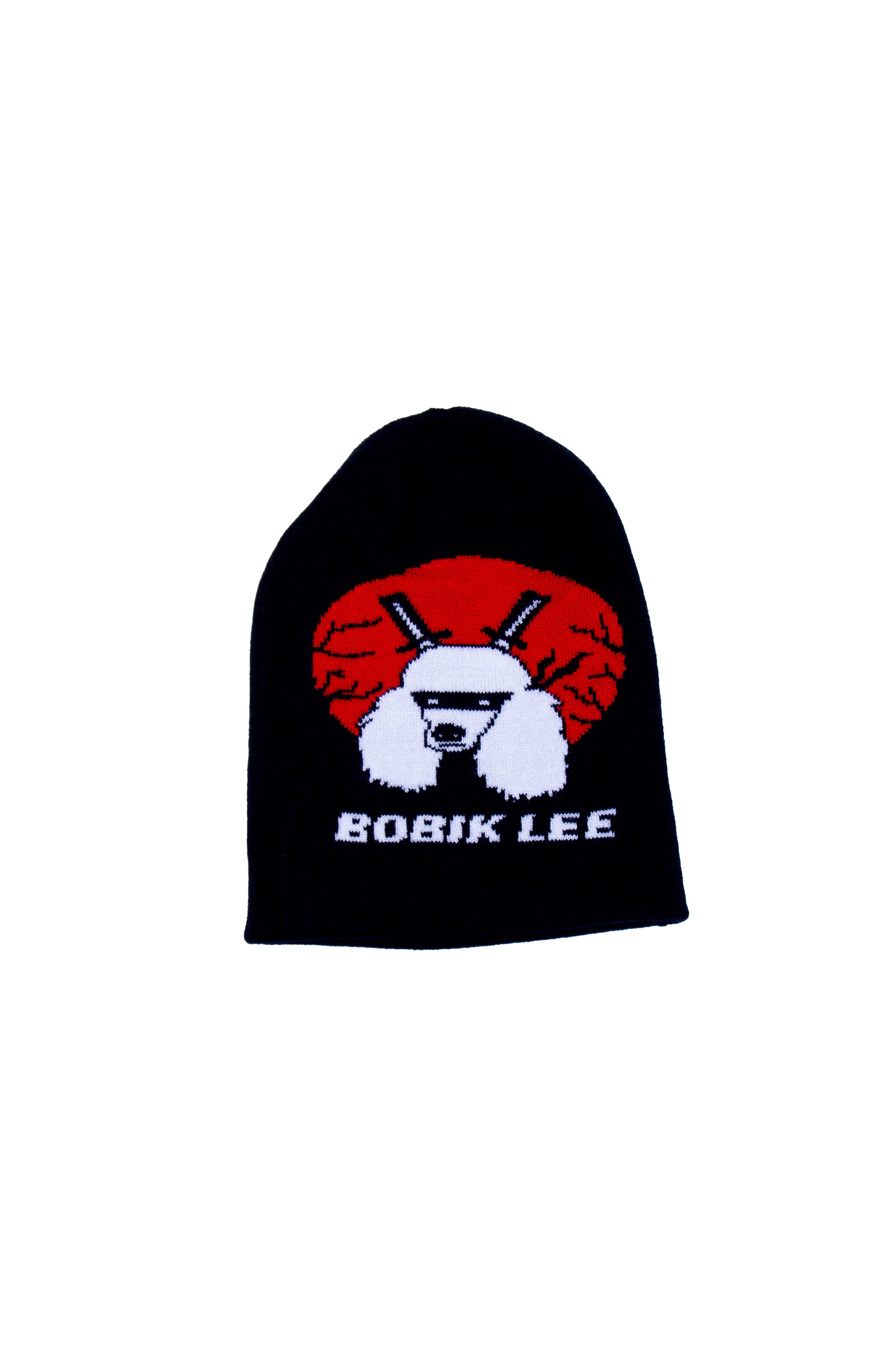 Knitted Bennie black unisex with Bobik Lee logo