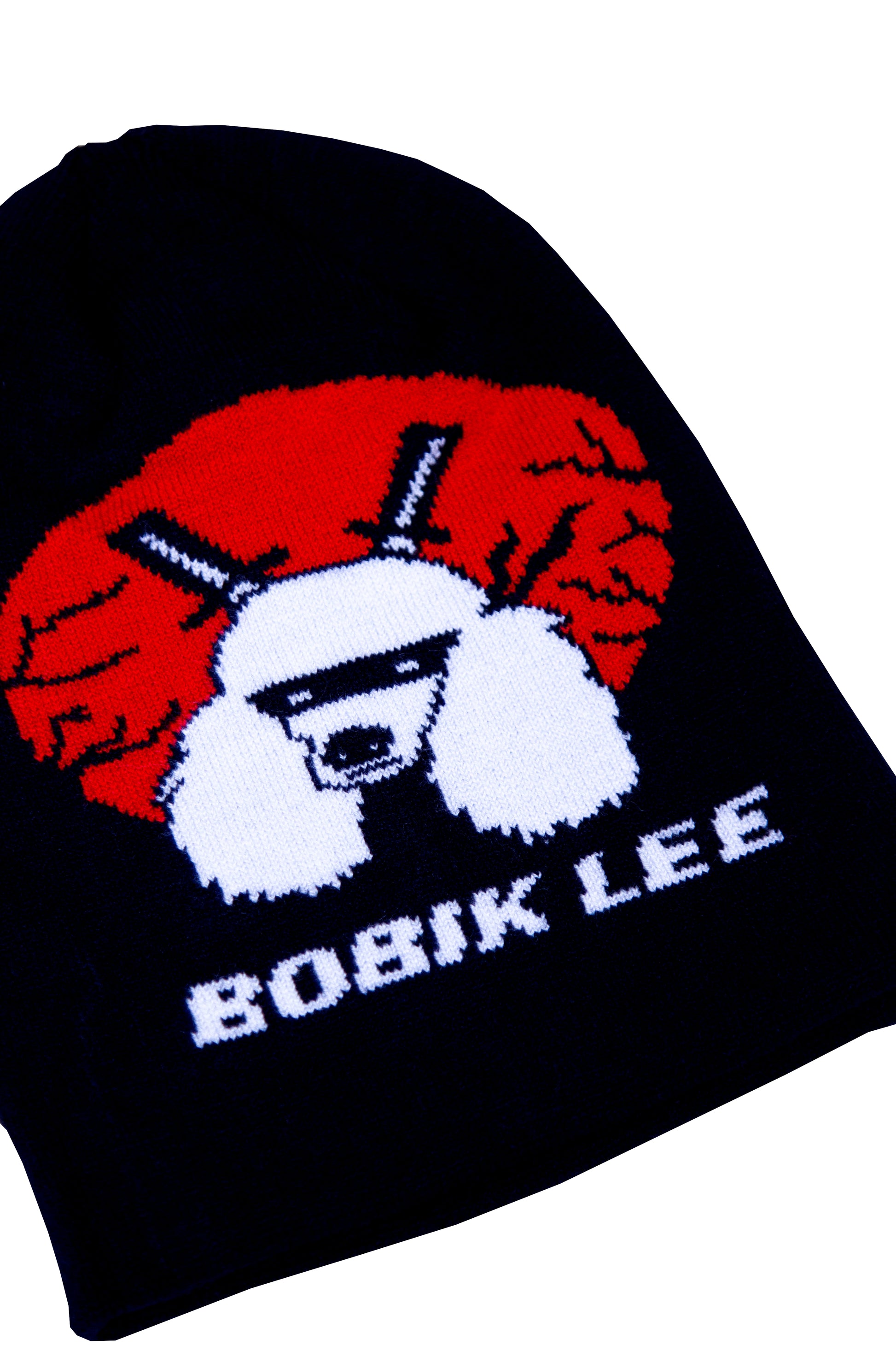 Knitted Bennie black unisex with Bobik Lee logo